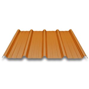 Lámina Naranja Terracota UPVC cresta alta de 2.5MM (1.07X11.80M)